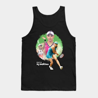 Elena Rybakina Cartoon Tank Top